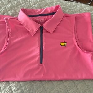 Masters kids pink golf polo